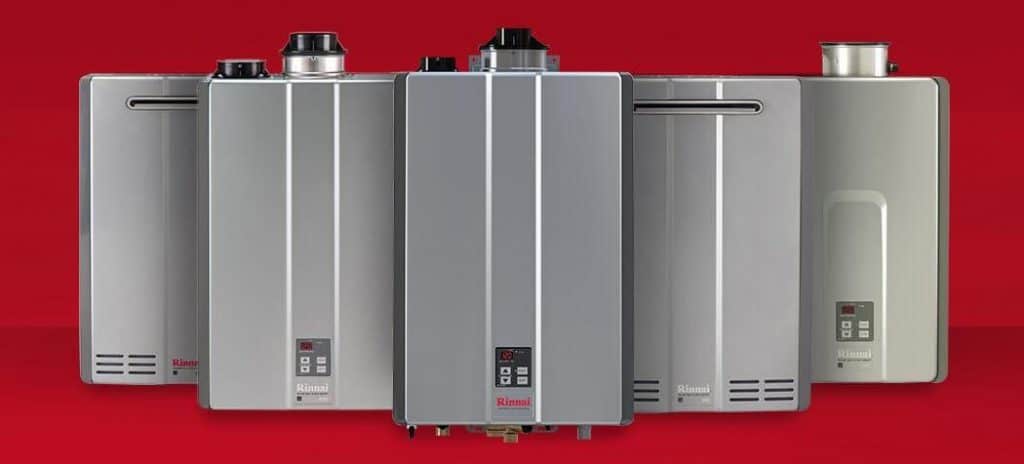 Rinnai Tankless Water Heater Line